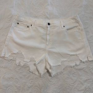 Aerie Distressed Jean Shorts